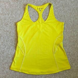 Gianni Bini Yellow Athletic Tennis Tank Top Women’s Size Small